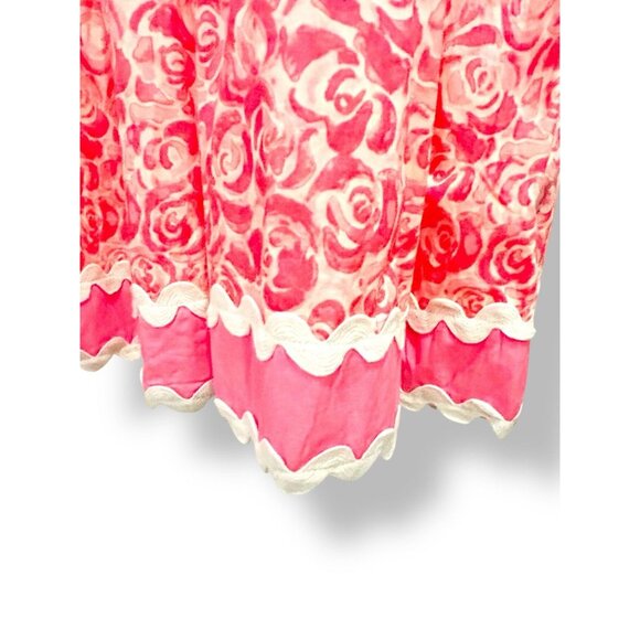 Sail to Sable STS Rose Print Flutter Sleeve Midi Dress Pink White | Size XL NWT - Picture 14 of 16